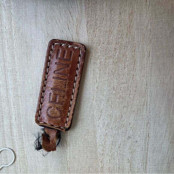 Celine Macadam Brown Coated Canvas & Leather Handbag With Adjustable Strap - Picture 13 of 16